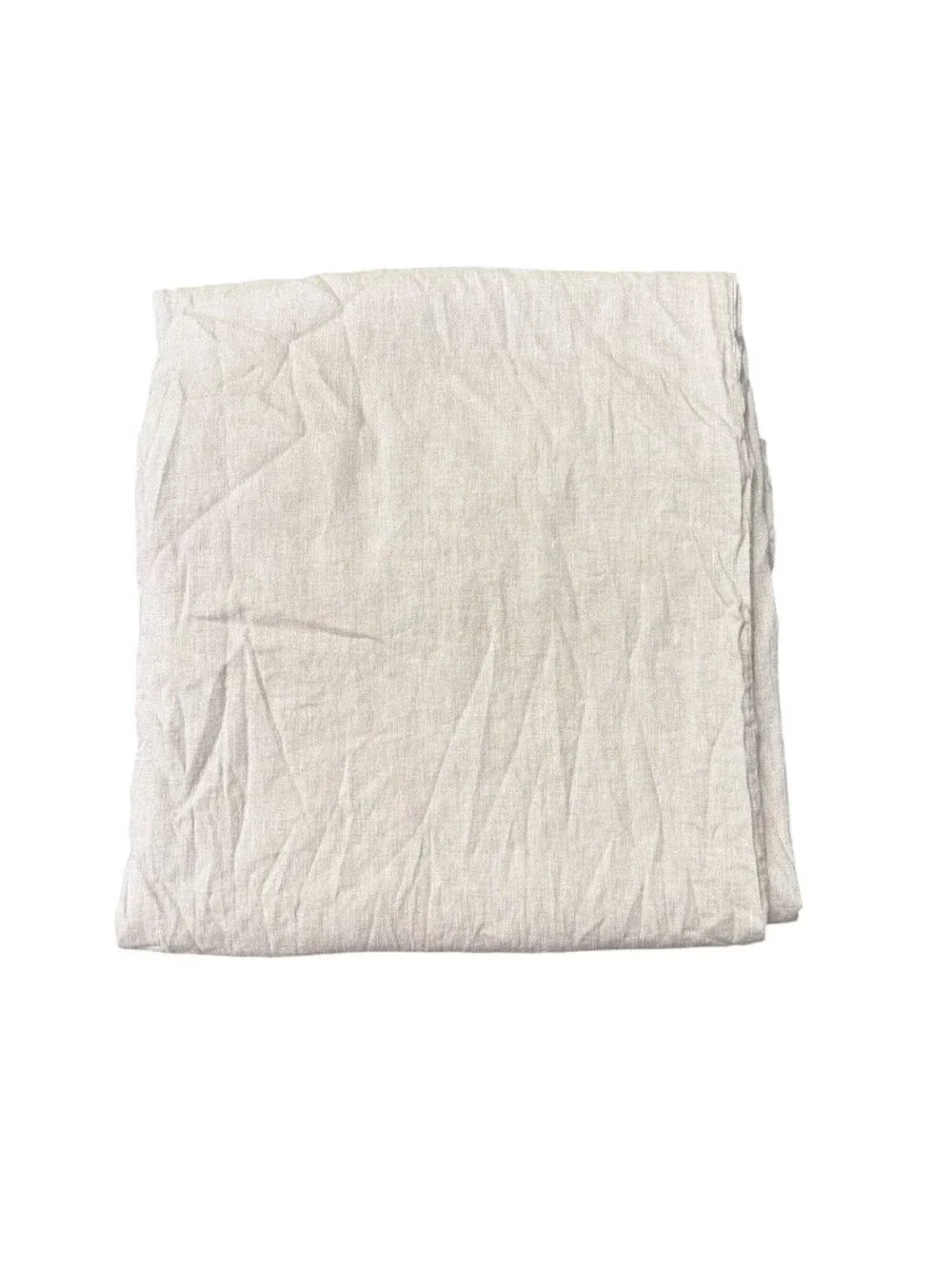 West Elm Hemp Cotton Duvet Cover Full Queen Neutral Beige Natural Blend Button